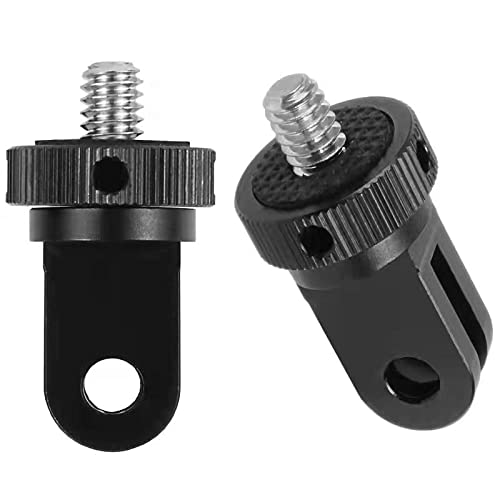 Stativ-Adapter, Aluminium-Kamerahalterung, ¼-20 Konvertierungsadapter für Stativ-Adapterhalterung, kompatibel mit GoPro Hero Sony Sjcam Action-Kamera und anderem Standard-1/4-Zoll-Zubehör Cover