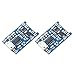 DEVMO 2pcs TP4056 Charging Module 5V Micro USB 1A 18650 Lithium Charging Board with Protection Charger Module with Dual Protection Function