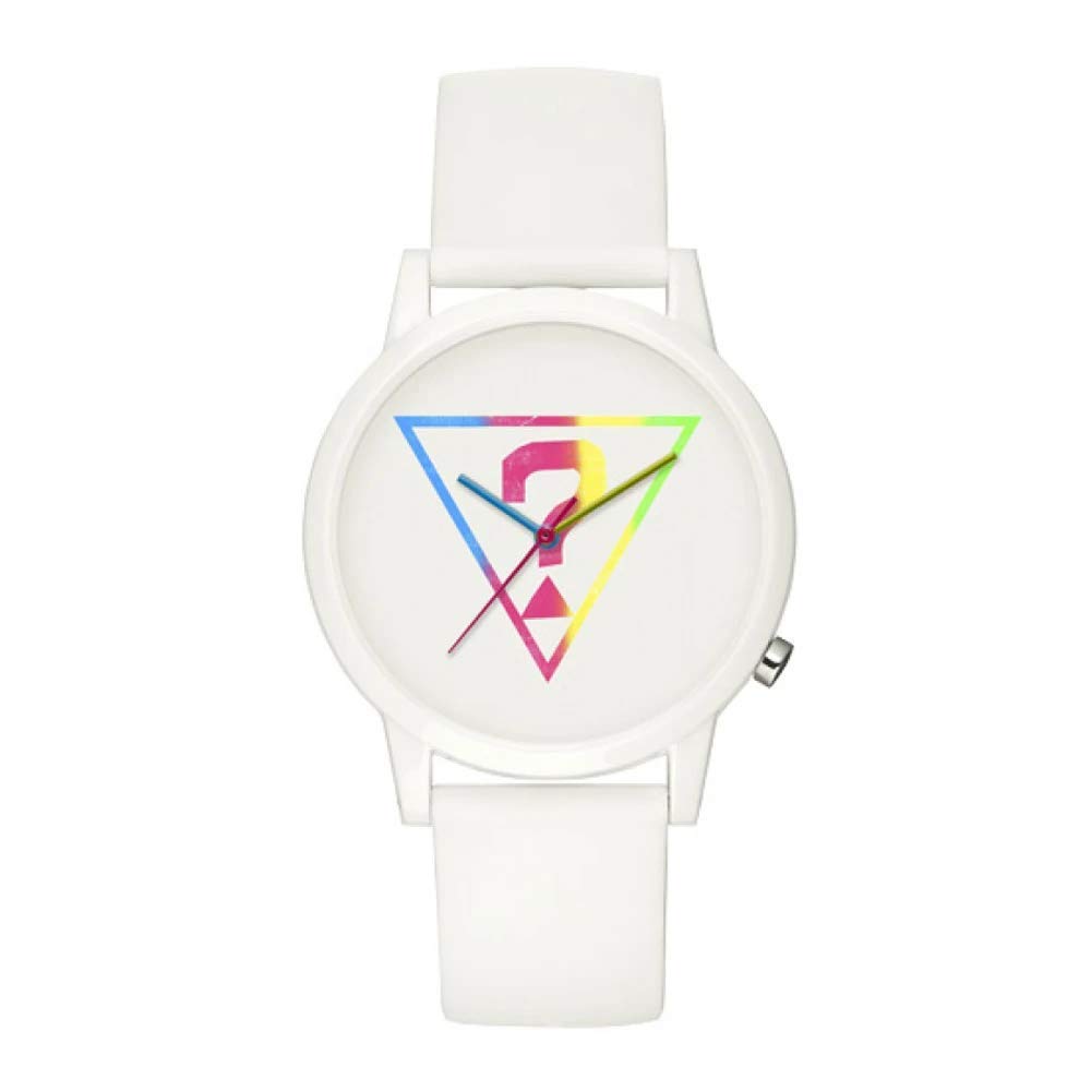 Guess Reloj Analógico para Mujer de Cuarzo con Correa en Silicona V1024M1