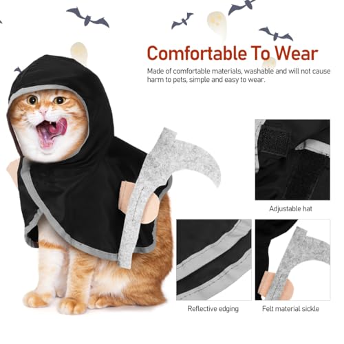 Disfraz capa Halloween para perros y gatos talla S miniatura 3