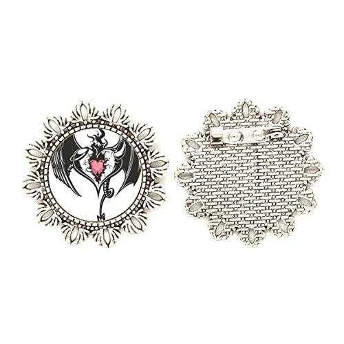 Broche de gancho de plata para el pecho ideal para lucir en festivales con chaquetas y abrigos