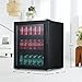 Commercial Cool Beverage Cooler, 2.7 Cu. Ft. Capacity, Drink Fridge with 2 Adjustable Shelves & Temperature Control, Mini Beverage Fridge Holds up to 81 Cans