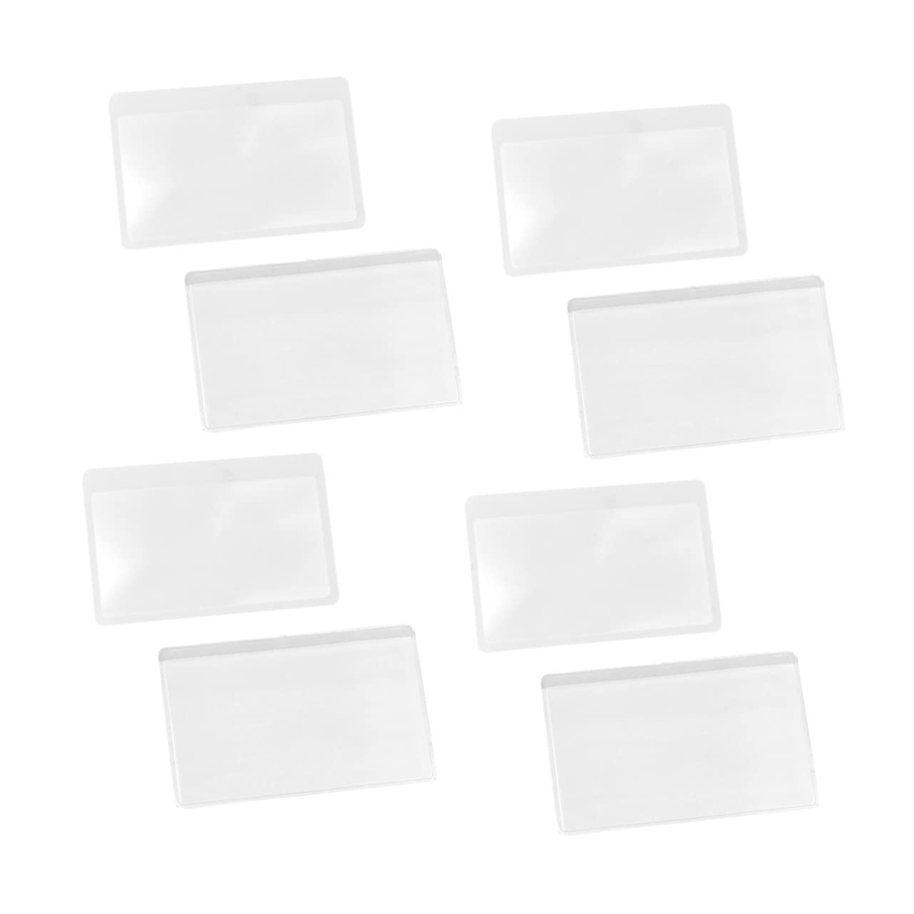 NIYANGLE 1set Portable Creative Magnifier Glasses for and Observation for Jewelry Stamps Coins and Durable Magnifying Lens 8pcs