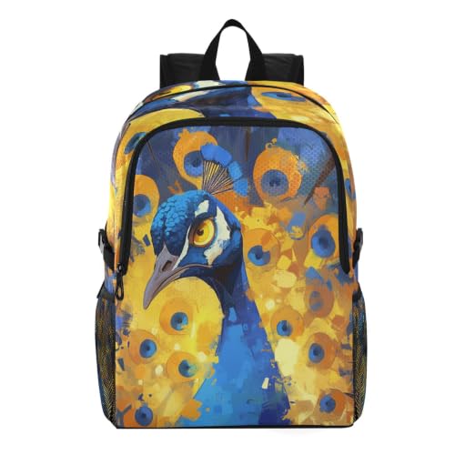 Sac à dos voyage pliable paon pour escapades et randonnées