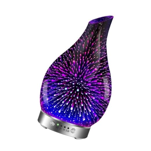 LRXIYODE Difusor De Aceites Esenciales con Cambio De Color Humidificador Eléctrico Silencioso para Hogar Diseño Elegante con Tecnología Avanzada Práctico y Fácil De Llenar Enchufe EU