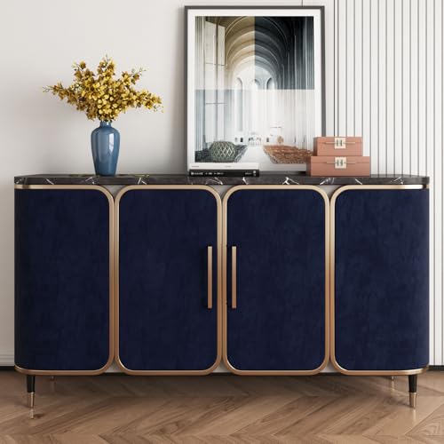 YENHOME Dunkelblau Stoff Beflocken Selbstklebende Tapete 60x500cm Samtstoff Tapeten Wohnzimmer Schlafzimmer Dunkelblau Klebefolie… – Ansicht 4