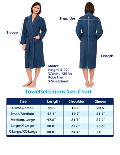 Towelselections Women's Robe, Turkish Cotton Terry Shawl Bathrobe Medium/Large Sunlight #TOP5