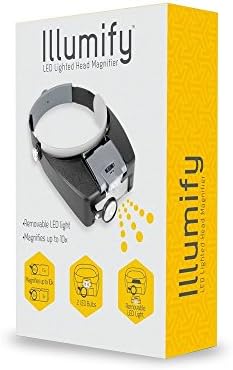 Illumify Lighted Head Magnifier Visor w/ Removable LED