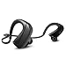 Jarv Pure Fit Sport Bluetooth Earbuds - Sweatproof, Rugged, Secure Magnetic Hook, In-Ear Running Wireless Earbuds w/ HD Active Sound - Black