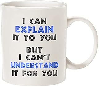 Funny Engineer Coffee Mug Christmas Gifts, I Can Explain It to You But I Can't Understand It for You Best Gifts for Engineer Porcelain Cup White 11 Oz