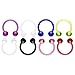 Produktbild PiercedOff 8er Set Hufeisenring Piercing aus Bioplastik flexibel