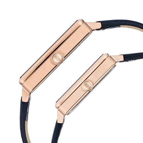 Titan Bandhan Black Dial Quartz Multifunction Leather Strap Watch for Couple-NS9400594205WL01P - Image 4