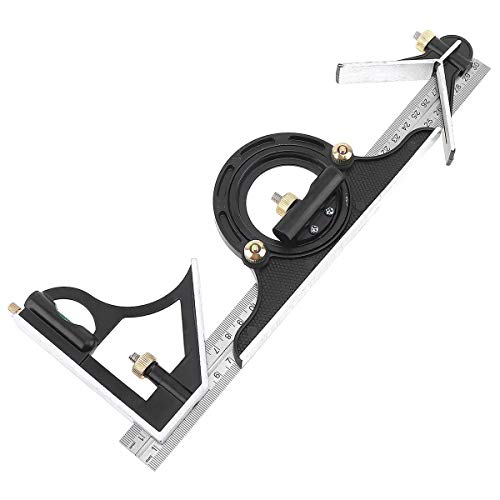 ChgImposs 12 Adjustable Combination Square Ruler & Level