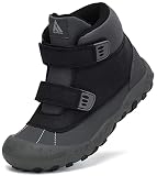 Mishansha Wanderschuhe Kinder Trekkingschuhe Jungen rutschfeste Freizeit Schuhe Atmungsaktiv Bergschuhe Schwarz Gr.30