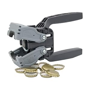 VIRSUS 1 capsulemachine, handmatig, 2 hendels voor kroonkurken Ø 26 mm, wijnflessen bier + 100 kroonkurken diameter 26 mm