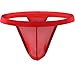 Summer Code Mens Sheer Mesh Thong T-Back Sexy See Through Underwear