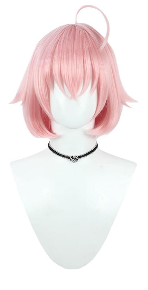 Game Cosplay Wig Black Mix Blue Hair Wig Long Straight Wigs with Bangs Cosplay Costume Wigs 51 inches
