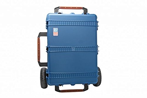 PortaBrace PB-2780ORX Hard Case with Off-Road Wheels, Foam Interior, Foot Locker, Blue Bags