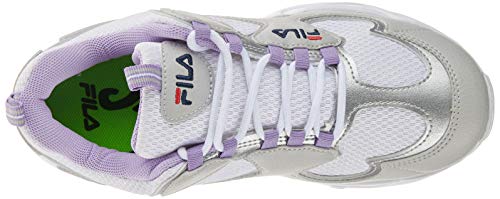 Tênis Carrera, Fila, Feminino, Branco/Prata/Lilás, 35