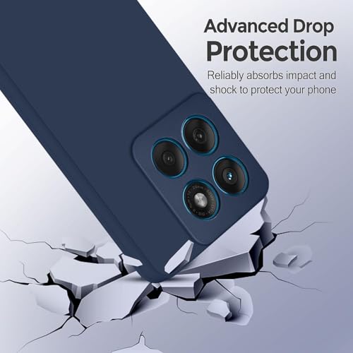 Image of SBMS Silicone Back Cover Case for Motorola Moto G67 Power 5G / Moto G57 Power 5G | Soft Micro-Fibre Lining Inside | Camera Protection Bump | Shockproof Back Cover Case for Moto G67 Power 5G (Blue)