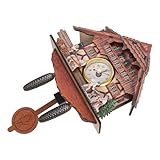 Healeved Orologio da in Sintetico Decorativo Design Unico Vintage Multifunzione e Facile da Trasportare per Uffici e Caffè