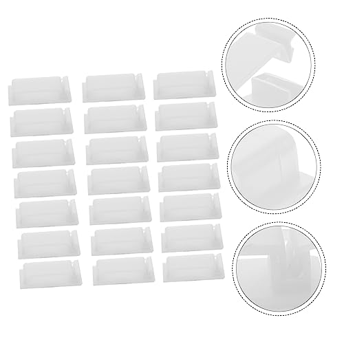 50 piezas Clips para fijar cables USB organizadores de cables para escritorio en casa u oficina miniatura 7