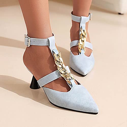 QWQW Donna Tacco Alto Punta - Scarpe da Sposa in