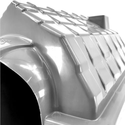 02x Casinha Pet Cachorros Cães Casa Plástico Resistente N2 (Cinza)