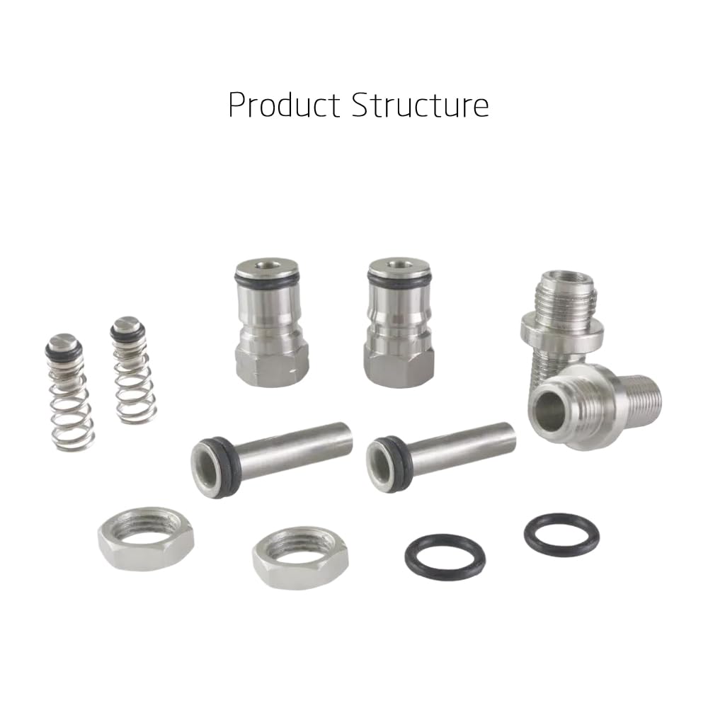 Paletta per mescolare 19/32-18" Sfera di Blocco Post 1/4 di Pollice Filettatura Gruppo Paratia Capezzolo Esagonale Sfera di Gas Blocco Post Adattatore Birra Birra agitatore per vino(Liquid and gas)