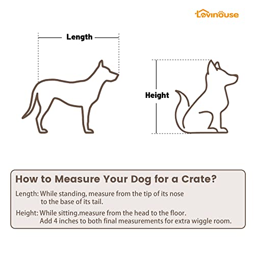 Furniture Style Dog Crate With Tray And Cushion, Double Doors Wooden Dog Kennel End Table, Decorative Pet Crate House Cage Indoor For Small Medium Dogs #TOP6