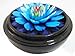 Jittasil Thai Hand-Carved Soap Flower, 4 Inch Scented Carving Gift-Set, Blue Lotus In Decorative Wood Case