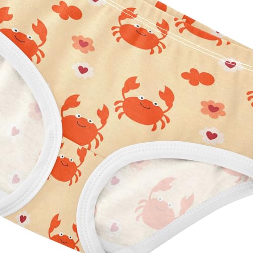 Summer Crab Yellow Toddler Girls's Underwear 2T 23018934