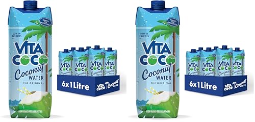 Image of Vita Coco Coconut Water, Pure Original, Refreshing Coconut Taste, Natural Electrolytes, Vital Nutrients, 33.8 Oz (Pack of 12)