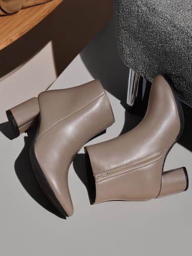 Image of ELLE Women's Stylish Ankle Boots with Block Heel