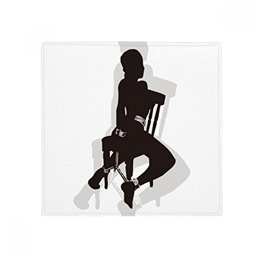 DIYthinker, Fußmatte mit SM-Motiv einer schönen Frau, für Haustier, Küche, Wohnung, Tür, rutschfest, quadratisch, 80 cm