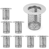 DEANKEJI Lot de 2 en Acier Inoxydable 304 Grille Evier Cuisine, Cylindre Filtre Lavabo, An...