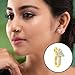 VAMA Trendy Clip on Without Piercing Nose Pin Pressing Type Noserings for Women & Girls (Pressing gold Nosepin)