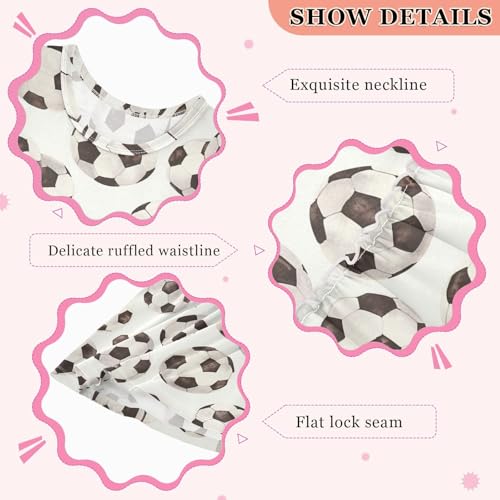 KLL White Black Football Soccer Girl Midi Dress Fashion Beach Sundress Comfy Outfits O Neck3