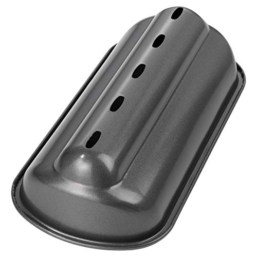 Birkmann, Stollenbackhaube, mit hochwertiger Antihaftbeschichtung, stabile Qualität, mit Löcher zum entweichen der Luft, Länge: 30 cm, mit Rezept