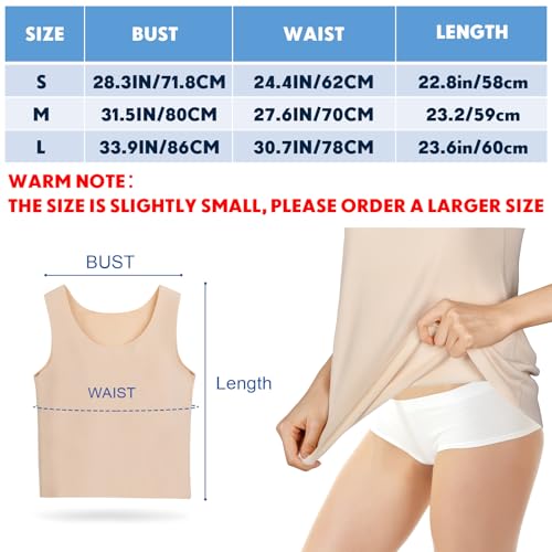 Image of Toulite 4 Pcs Thermal Tank Tops Women Underwear Tops Sleeveless Undershirt for Women Cotton Camisole Warm Base Layer