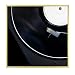 Golden State Art, 12.5x12.5 Gold Aluminum Vinyl Record Album Cover Frame