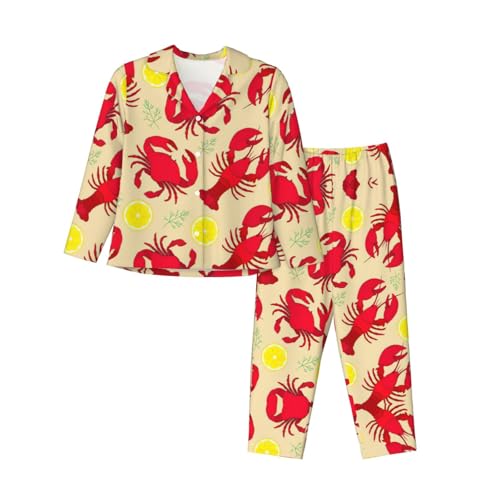 Pyjama homard et crabe femme pour vos soirées cocooning cosy