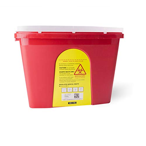 4 Gallon Sharps Container, 10/Box Health & Household