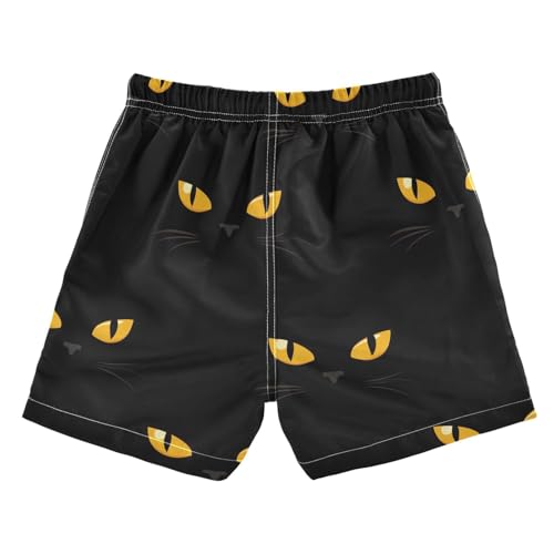 susiyo Boys Swim Trunks Yellow Cat Eyes Toddler Swim Shorts Quick Dry Beach Board Shorts Little Boy Bathing Suits Swimwear2