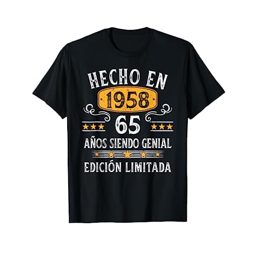 65 Años Cumpleaños Regalo Hombre Hecho En 1958 Hecho En 1958 Camiseta