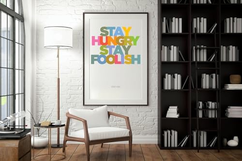 Steve Jobs Poster, Positive Quotes Wall Art, Steve Jobs Inspirational