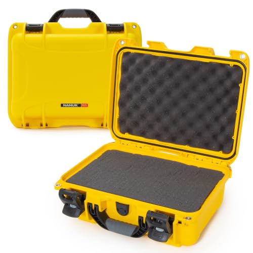NANUK 915 Hard Case with Cubed Foam – Compact Waterproof Travel Camera Hard Case with Padded Dividers, 13.8” x 9.3” x 6.2” – Dustproof and Impact Resistant, Airline Carry-On Approved – Yellow NANUK 915 Hard Case with Cubed Foam – Compact Waterproof Travel Camera Hard Case with Padded Dividers, 13.8” x 9.3” x 6.2” – Dustproof and Impact Resistant, Airline Carry-On Approved – Yellow