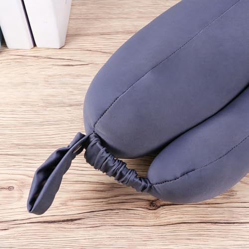 Almohada de viaje con mascarilla de algodón y poliéster miniatura 3
