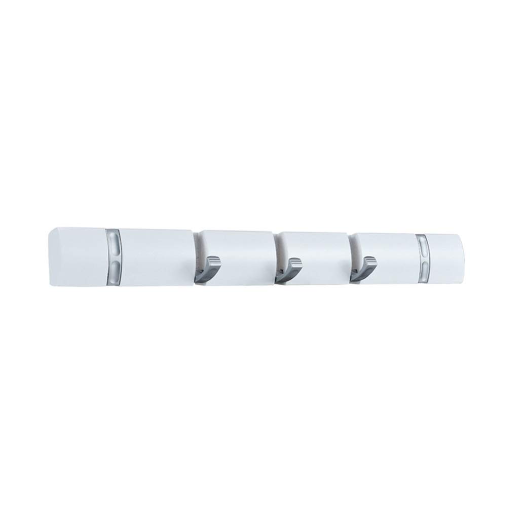 Ortoly C Zin Alloy Wooden Lothes Hook Towel Rack Wall Mount Retainer Door Hook Frame Foldable Bedroom Bathroom Dormitory Oat Rack (Color : )