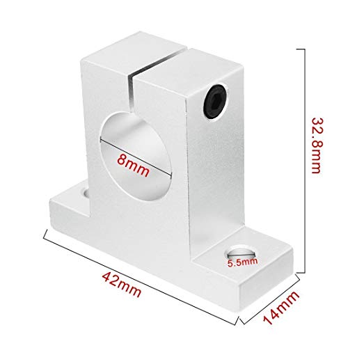 Fasizi 4pcs SK8 8mm CNC Movimento Lineare Sfera